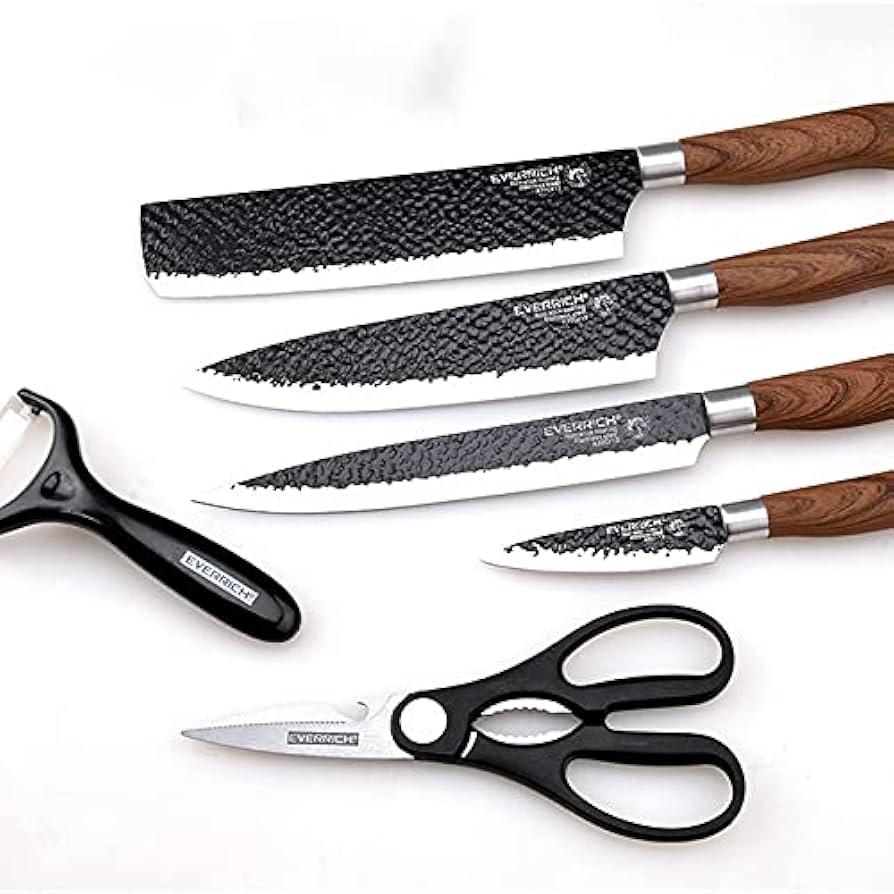 PRINS KIT 6pcs kitchen knife set ナイフセット 6PCS Kitchen Knife Set Stainless Steel Chef Knives Cleaver